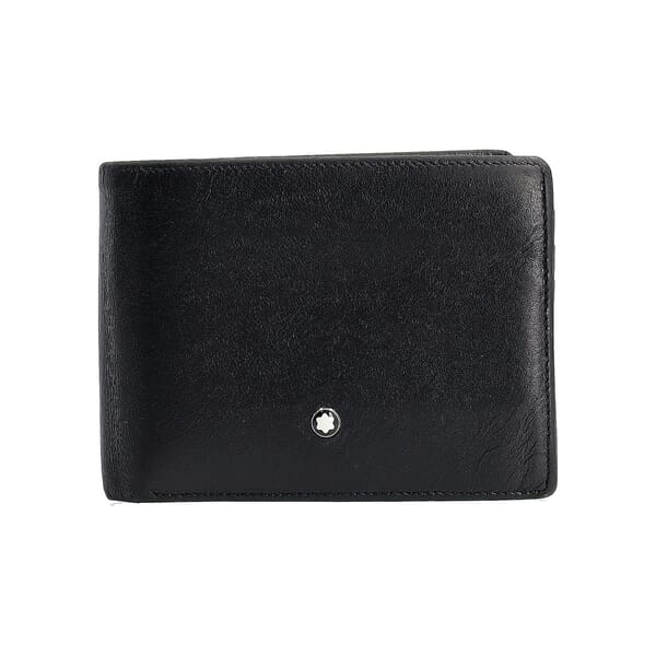 Leather Meisterstuck 6CC Wallet Black