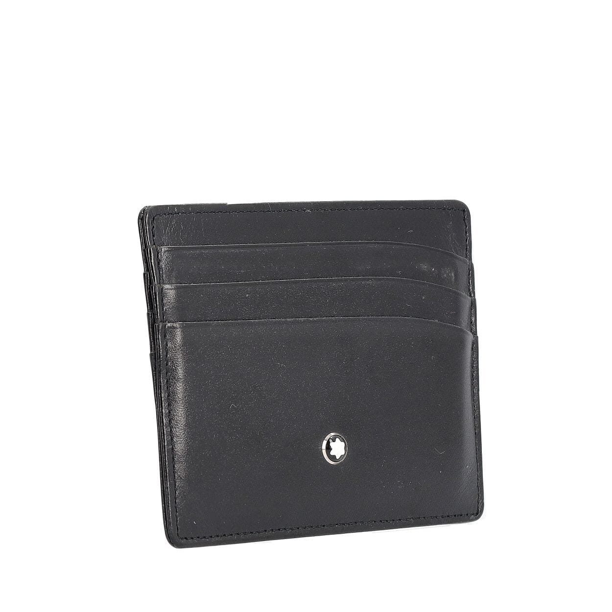 Leather Sartorial Card Holder 6cc Black