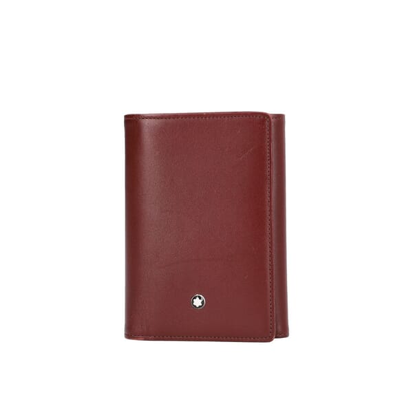 Leather Meisterstuck Wallet Burgundy