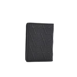 Leather Logo Card Holder Black, view 3