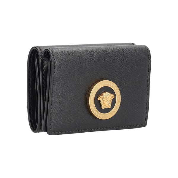 Leather Medusa Wallet Black