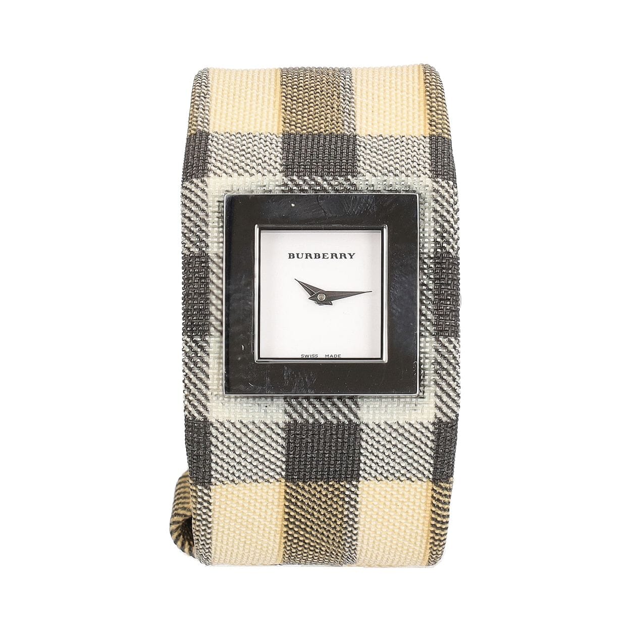 Burberry Beige and Black Checkered Watch Burberry Men main image 4